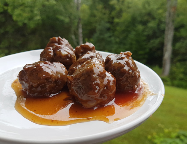 Maple Whisky Meatballs